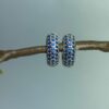 BRINCO ARGOLINHA ZIRCONIA AZUL CRAVEJADO - Image 3