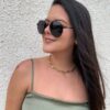SUNGLASS AVIADOR HALF PRETO