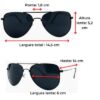 SUNGLASS AVIADOR HALF PRETO - Image 7