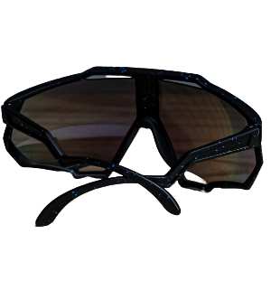 SUNGLASS SNOW PRETO COM PINGOS AZUIS